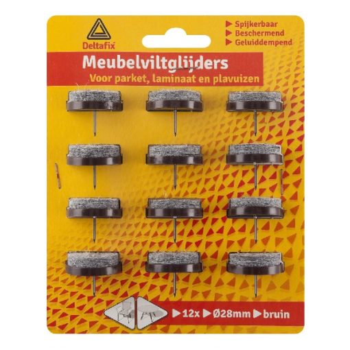 MEUBELVILTGL. NAGEL BRUIN 28 MM 12 ST.