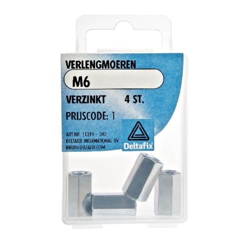 VERLENGMOEREN VERZINKT M6 4 ST