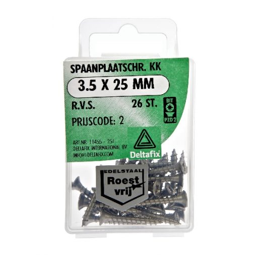 SPAANPLAATSCHROEF KK R.V.S. 3.5X25 26 ST
