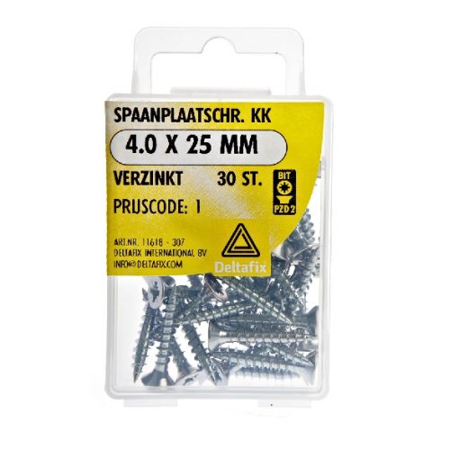 SPAANPLAATSCHROEF KK VERZINKT 4.0X25 30 ST