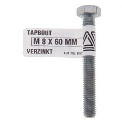 TAPBOUT VERZINKT M 8X80 MM 1 ST
