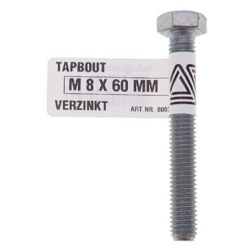 TAPBOUT VERZINKT M 8X80 MM 1 ST