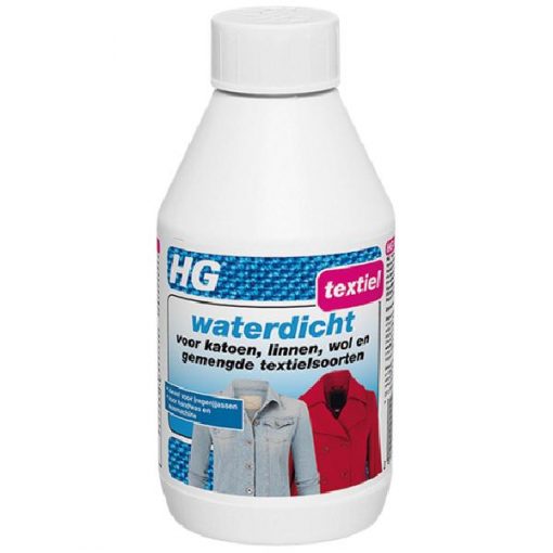 HG WATERDICHT KATOEN, LINNEN, WOL EN GEMENGDE TEXT