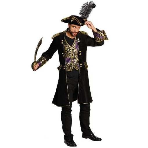 PIRATEN JAS ZWART BROKAAT HEREN 52