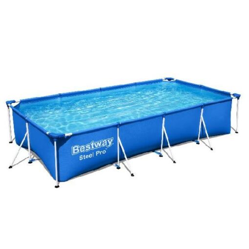 BESTWAY ZWEMBAD STEEL PRO SET RECHTHOEK 400