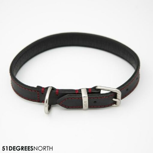51 - Milano Collar Contrast Black - 25mm x 60cm