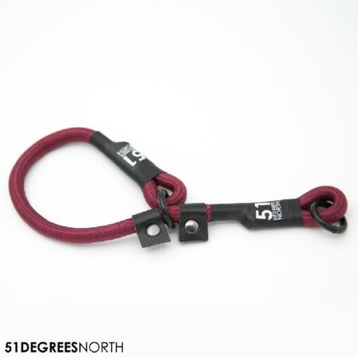 51 - Wanderful Collar Nylon Rope Burgundy 30-35x8