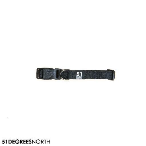 51 - Wanderful Collar Nylon Flat Black 16/24-12mm