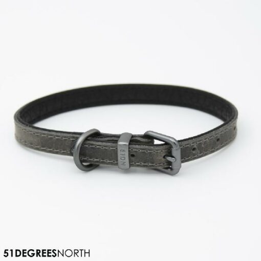 51 - Milano Collar Classic Grey - 10mm x 36cm