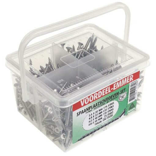 EMMER SP.PLAATSCHR. SET RVS 500ST