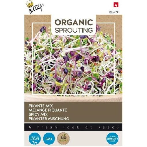 BUZZY® ORGANIC SPROUTING SALADEMENGSEL PIKANT (BIO