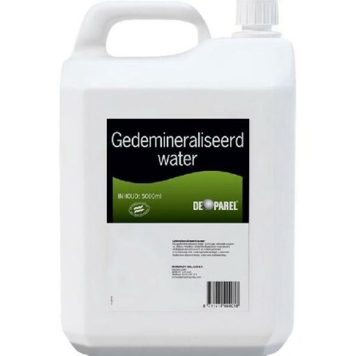 DE PAREL GEDEMINERALISEERD WATER 5 LTR