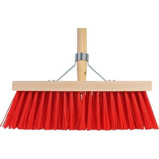 BEZEM ROOD 41CM INCL STEEL