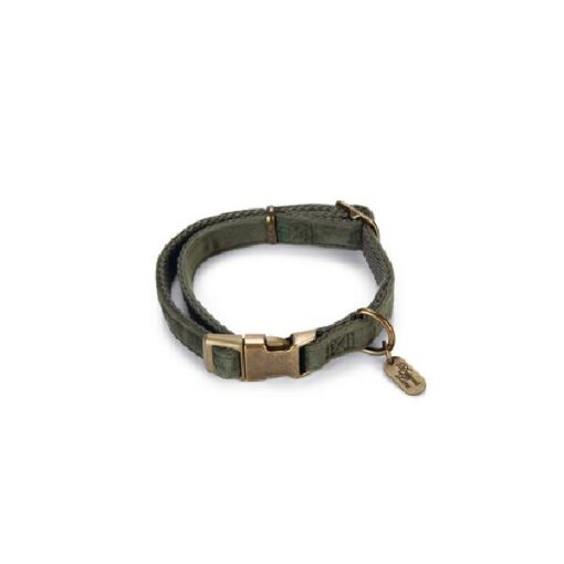 Halsband Velura grn 35-50x20