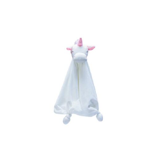 puppy knuffeldoek unicorn wit 50