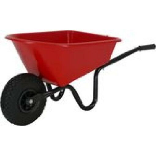 KINDERKRUIWAGEN -MM- ROOD METAAL/KUNSTSTOF