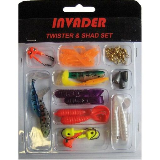 INVADER TWISTER & SHAD SET IN BLISTER
