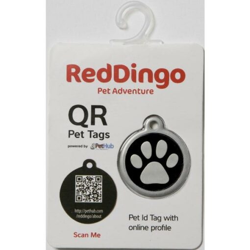 RED DINGO HONDENPENNING QR CODE POOTJE 33 MM ZWART