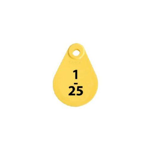NEKPLAATJE GEEL 1-25