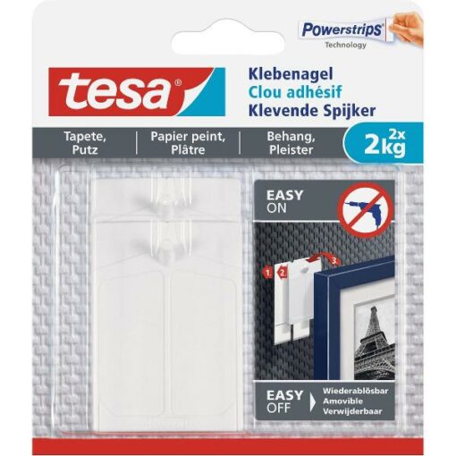 TESA ZELFKLEVENDE SPIJKER 2KG WALLPAPER BLIST 0 0