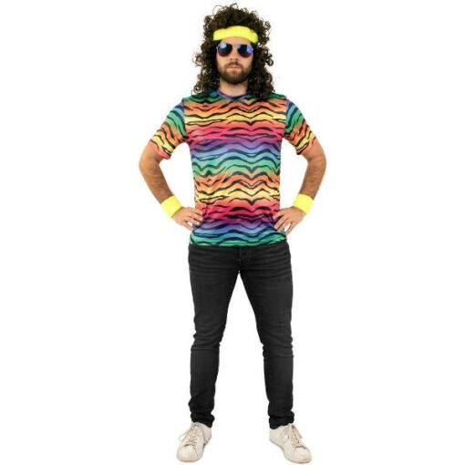T-SHIRT NEON TIJGER UNISEX MAAT XXL