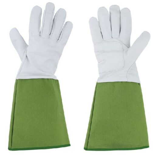 Leren tuinhandschoenen met manchet L
