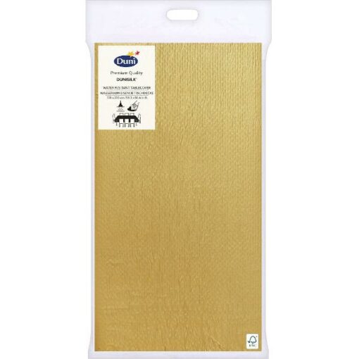 Duni tafellaken gold dunisilk 138 x 220
