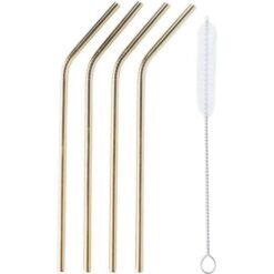 POINT-VIRGULE SET VAN 4 COCKTAILRIETJES UIT RVS GO