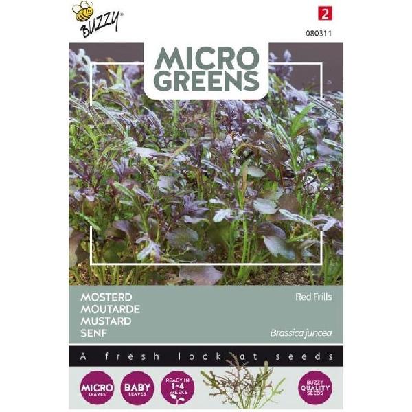 BUZZY® MICROGREENS MOSTERD RED FRILLS