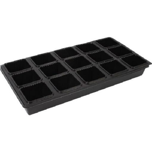ZAAIBAK VIERKANTE POTJES (12 STUKS)