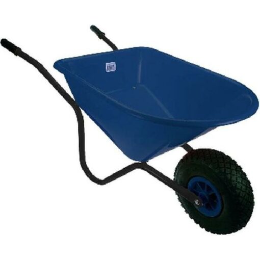 Kinderkruiwagen blauw/zwart metaal/kunststof