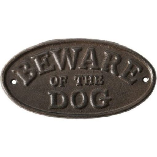 BORD "BEWARE OF THE DOG"