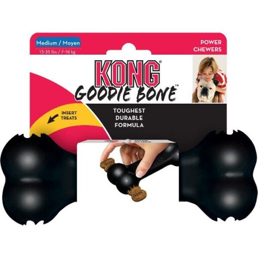KONG GOODIE BONE EXTREME M 18 CM ZWART