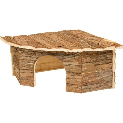 Knaagdieren hoeklodge schors 30x30x16cm