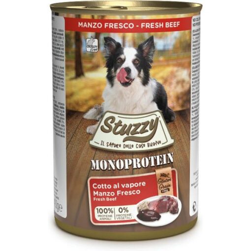 STUZZY DOG CAN MONOPR BEEF 400 GR