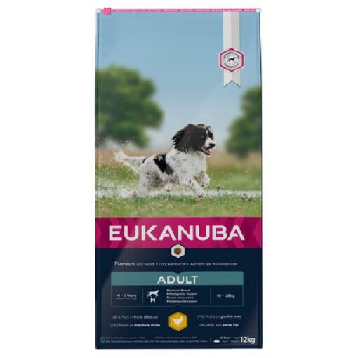 Eukanuba Adult medium breed 12 kg Kip
