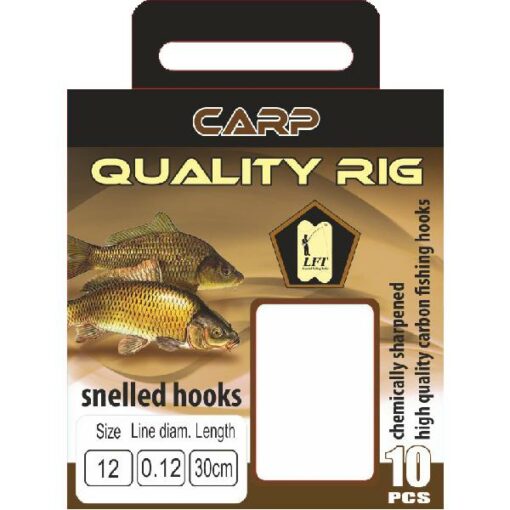 LFT Carp Quality Rig 60cm. 10pcs. 8 to 20