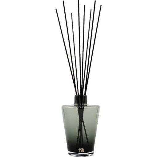 TS - Glass Diffuser Bottle 1L & Sticks Smoky Black