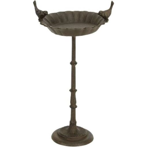 Vogelbad 55 cm hoog + 2 vogels