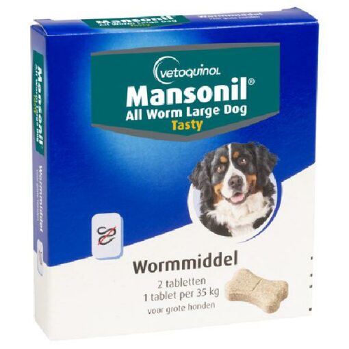 Mansonil All Worm XL Dog Tasty bone 2 tab