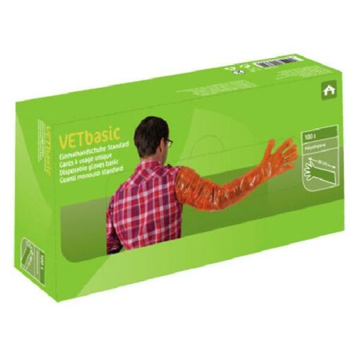 Onderzoekshandschoen VETbasic lang (90cm), à 100st