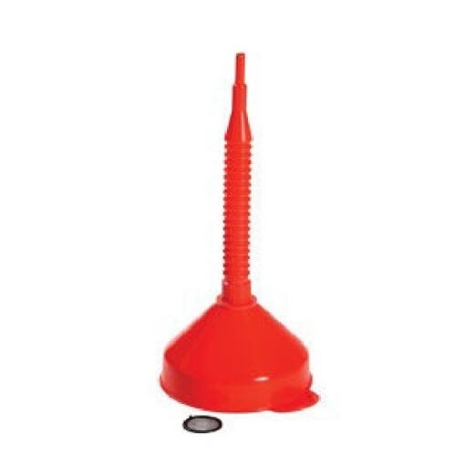 Trechter met flexibele tuit en zeef, 160mm