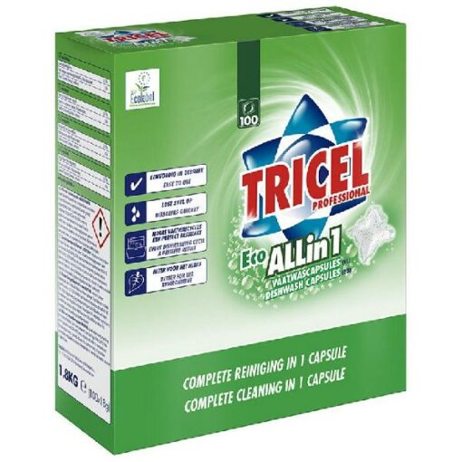 VAATWASCAPSULESTRICEL ALL IN 1(100X18GR.)