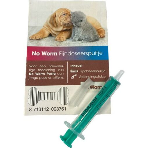 Fijndoseerspuitje No Worm pasta (6 Ce)1 st