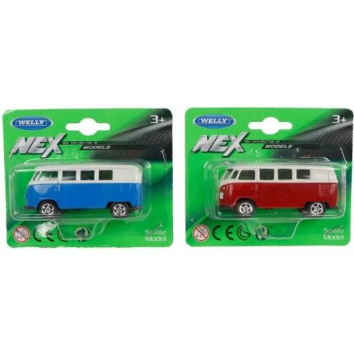 Welly VW classical T1 bus Die Cast 1:60 2 assorti