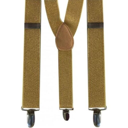 Bretel lurex goud