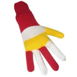 Handschoenen rood wit geel
