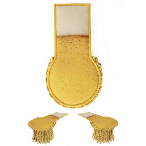 Set schouder epaulette bier print