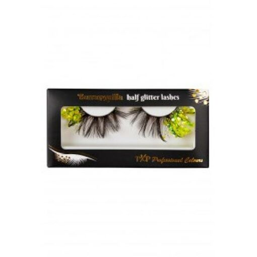 PXP Groen fluoriserende glitter wimpers Barranquil