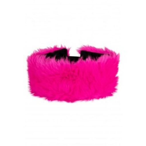 Hoofdband pluche roze